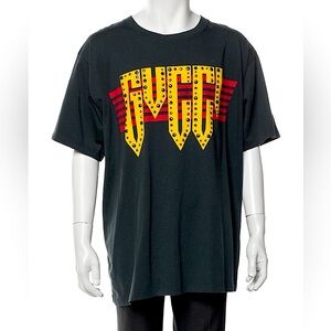 Gucci Black and Yellow Short Sleeve Tee